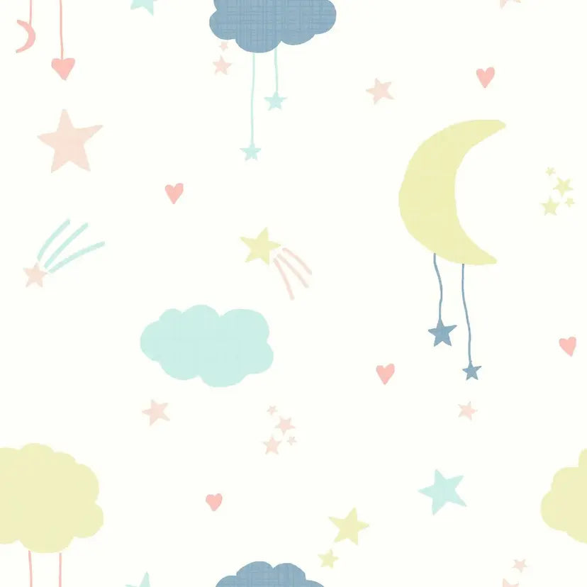 Moon & Stars Wallpaper Wallpaper Inn