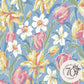 Tulips China Blue Wallpaper Wallpaper Inn