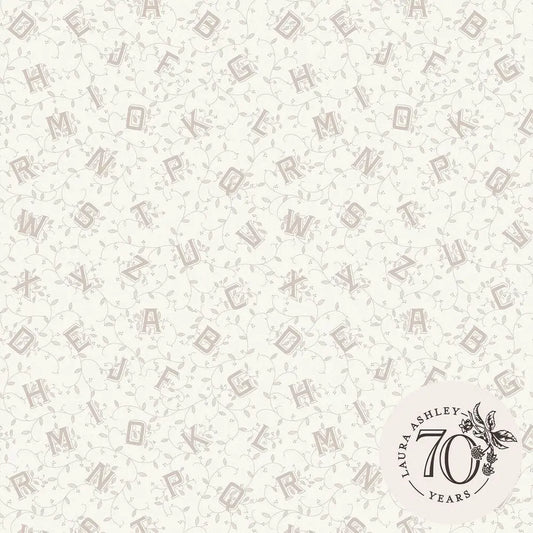 Alphabet Wallpaper Dove Grey Wallpaper Inn