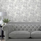 Tregaron Wallpaper Silver Wallpaper Inn