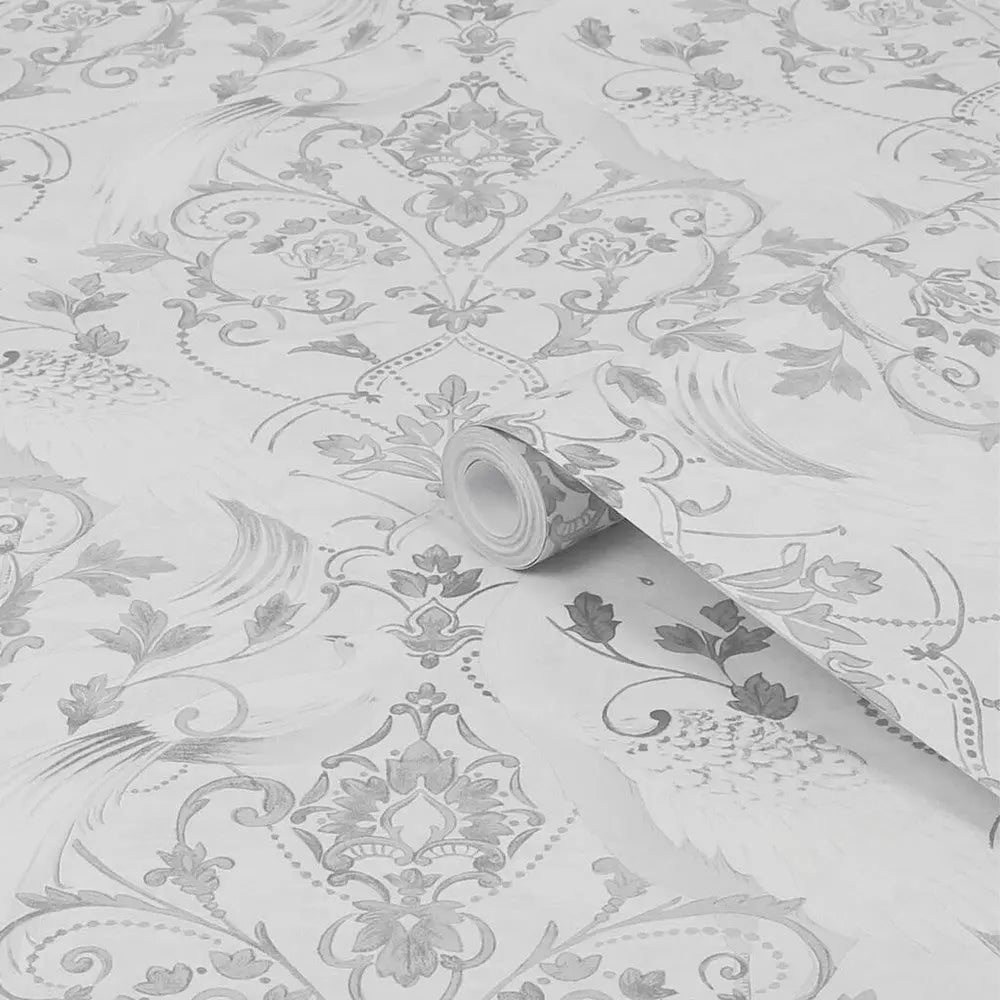 Tregaron Wallpaper Silver Wallpaper Inn