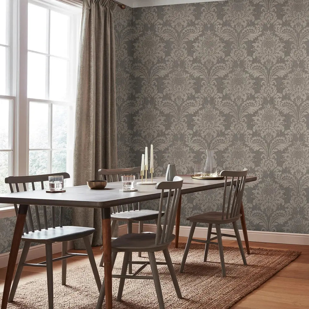 Archive Damask Wallpaper Wallpaper Inn