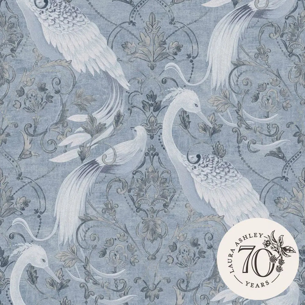 Tregaron Wallpaper Silver Wallpaper Inn