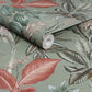 Rainforest Leaves Sage Wallpaper Wallpaper Inn