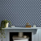 Whitebrook Wallpaper - Dusky Seaspray Blue Wallpaper Inn