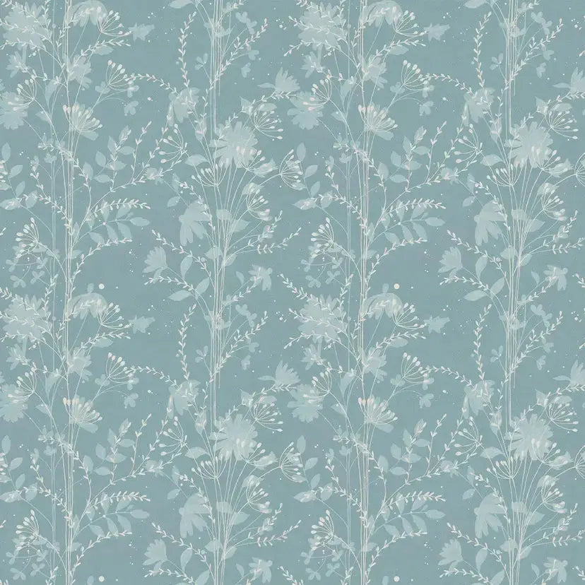 Fennelton Wallpaper - Pale Newport Blue Wallpaper Inn