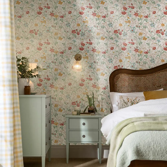 Shropshire Posy Wallpaper - Antique Pink Wallpaper Inn