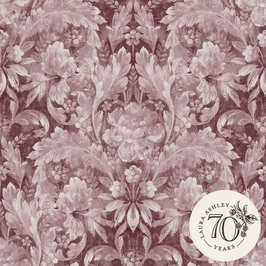 Apolline Wallpaper - Pale Blackberry Wallpaper Inn