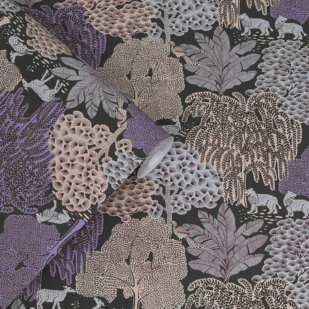 Garwood Grove Wallpaper - Violet Grey Wallpaper Inn