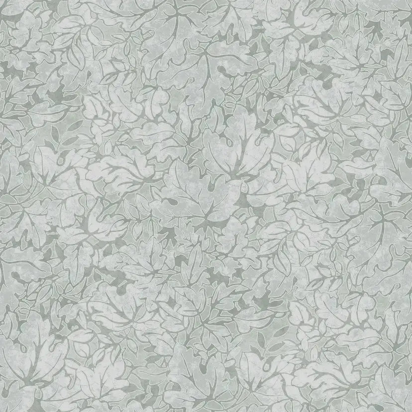 Corrina Leaf Wallpaper - Mineral Green Wallpaper Inn