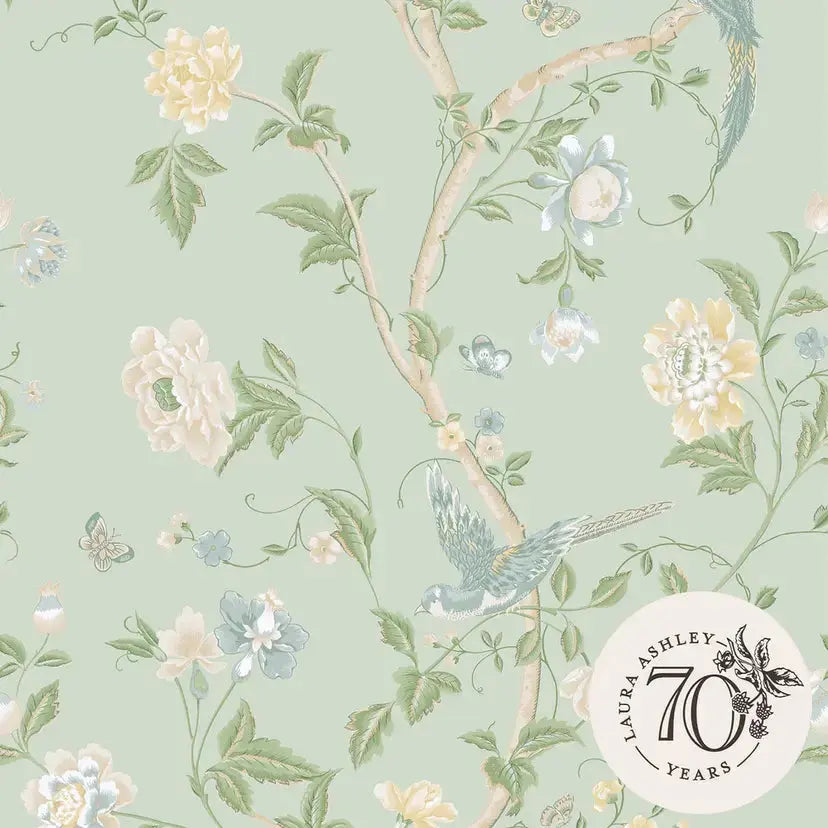 Summer Palace Wallpaper - Eau de Nil Wallpaper Inn