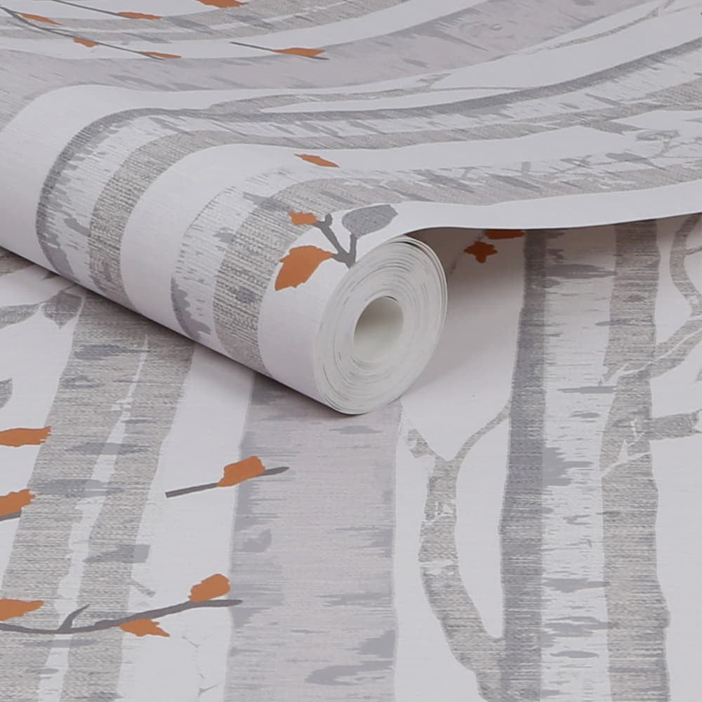 Woodland Grey Wallpaper Wallpaper Inn