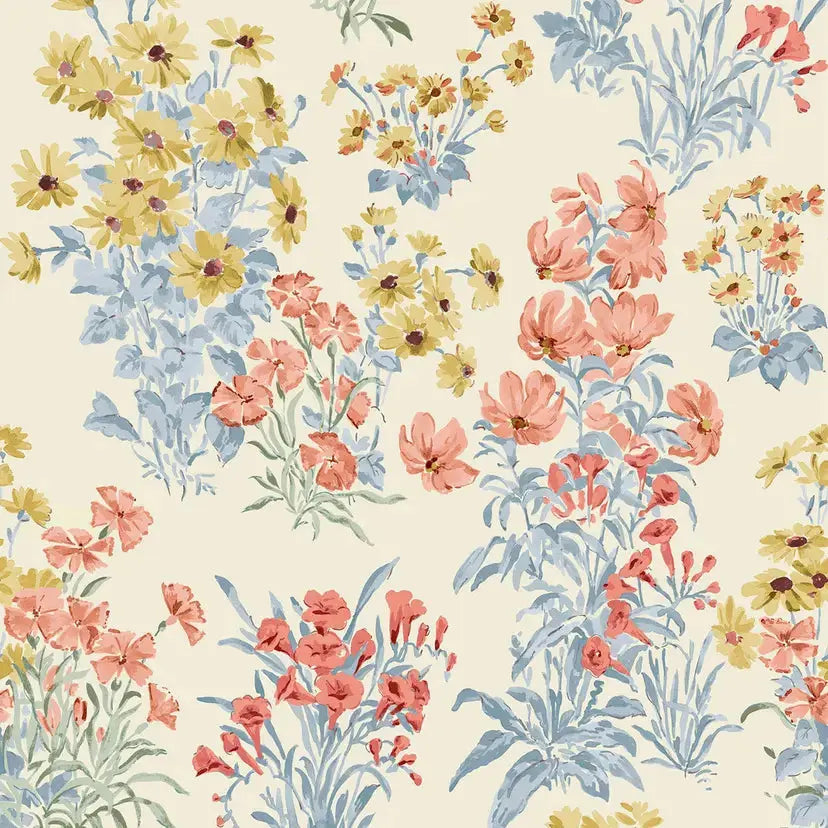 Megan Wallpaper - Ochre Yellow Wallpaper Inn