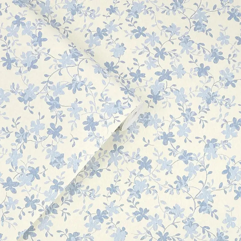 Misterton Trail Wallpaper - Pale Seaspray Blue Wallpaper Inn