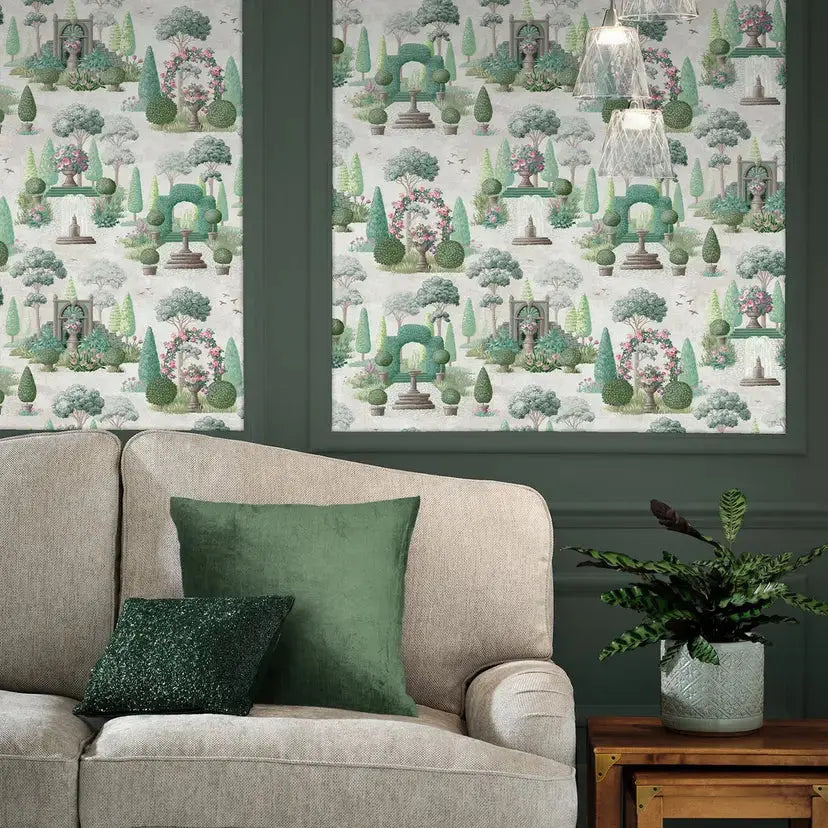 Naunton Folly Wallpaper - Fern Green Wallpaper Inn