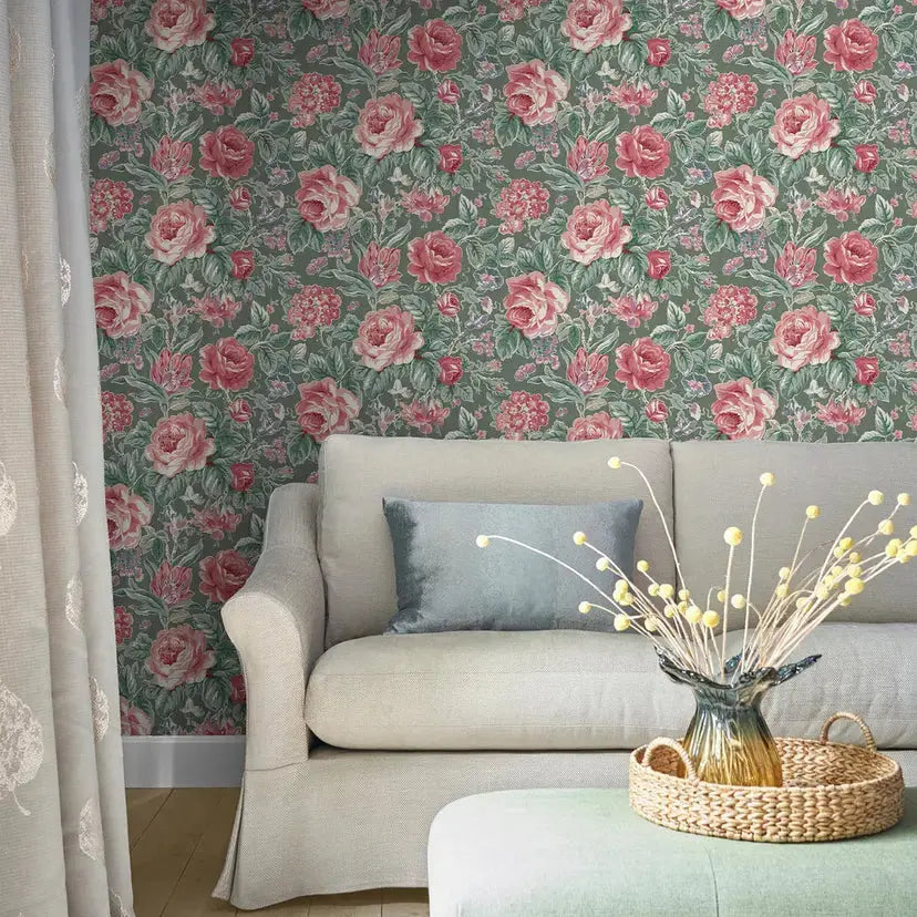 Wild Roses Wallpaper Wallpaper Inn