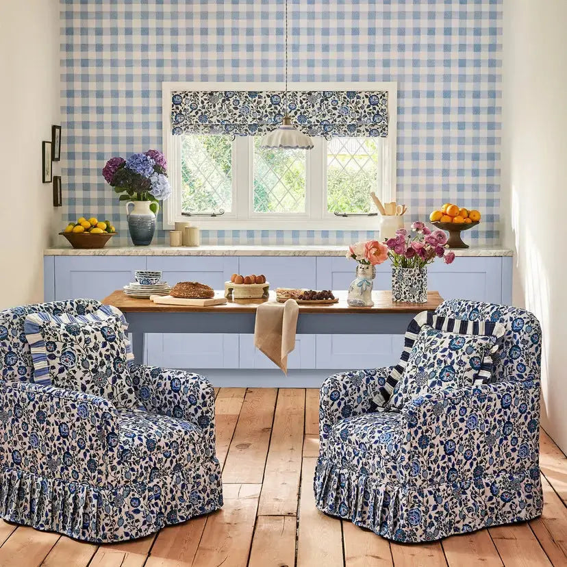 Painted Gingham Wallpaper Wallpaper Inn