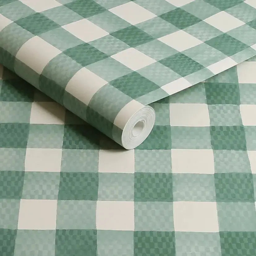 Painted Gingham Wallpaper Wallpaper Inn