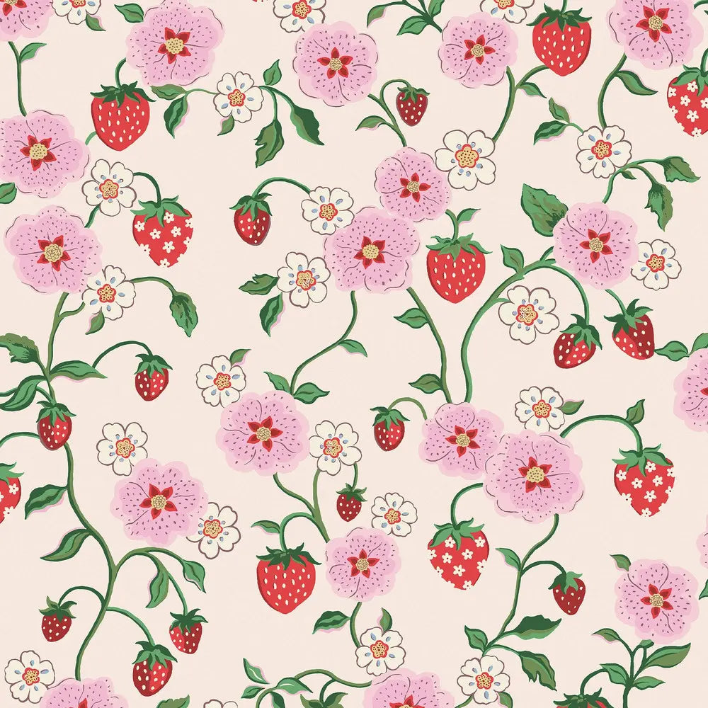 Strawberry Wallpaper Wallpaper Inn