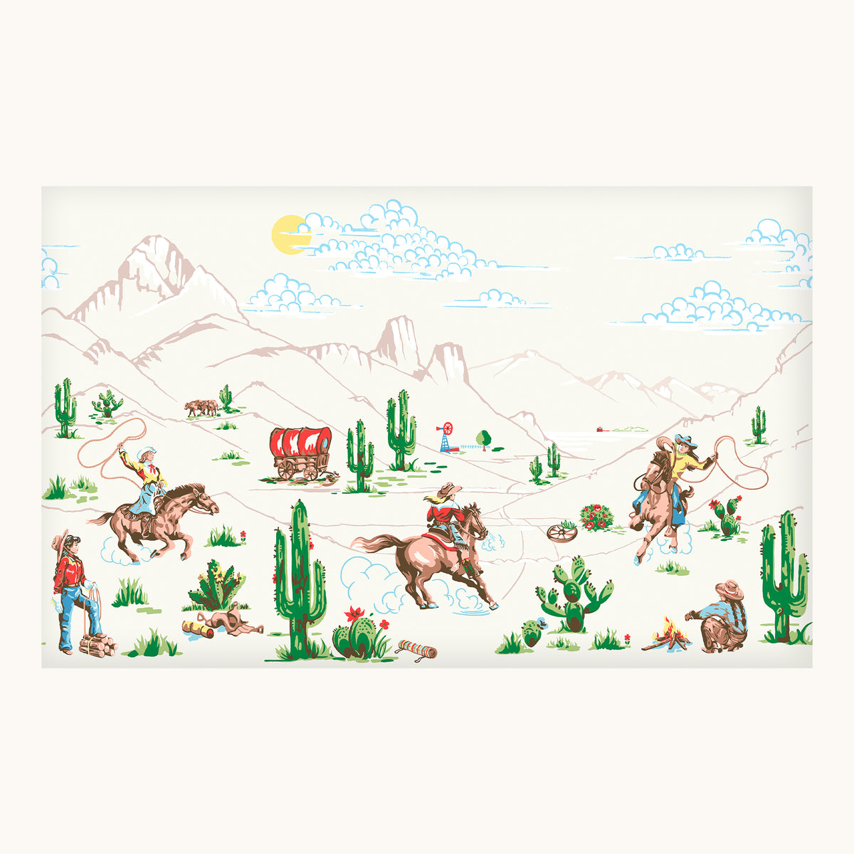 Cowgirls Fixed Size Mural
