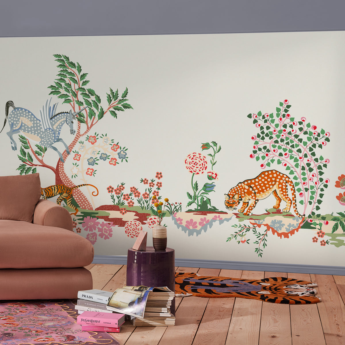 Painted Kingdom Cream Fixed Size Mural