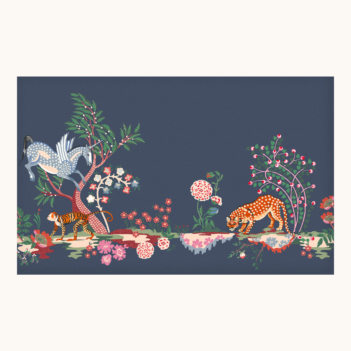Painted Kingdom Navy Fixed Size Mural