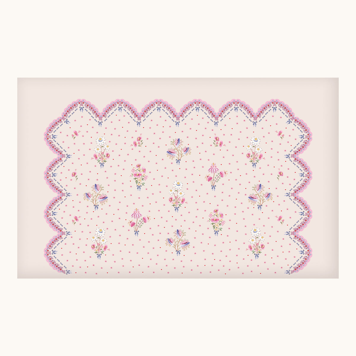 Stitch In Time Pink Fixed Size Mural