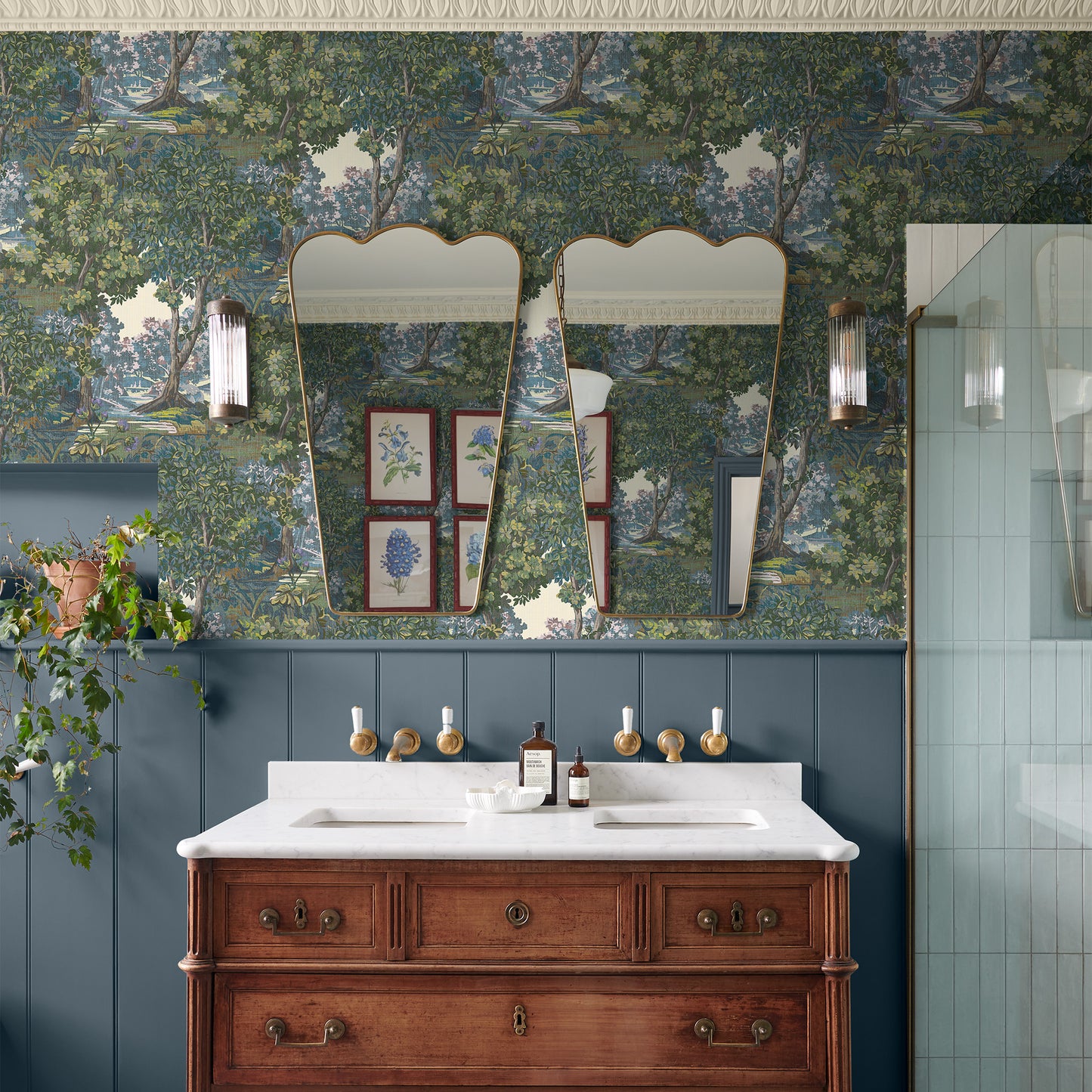 Bodenham Heritage Green Wallpaper