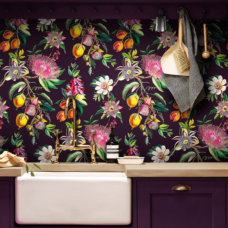 Physic Garden Blackcurrant Wallpaper