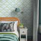 Apple of Grenada Blue & Green Wallpaper