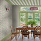 Apple of Grenada Pink & Green Wallpaper