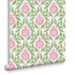 Apple of Grenada Pink & Green Wallpaper