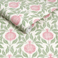 Apple of Grenada Pink & Green Wallpaper