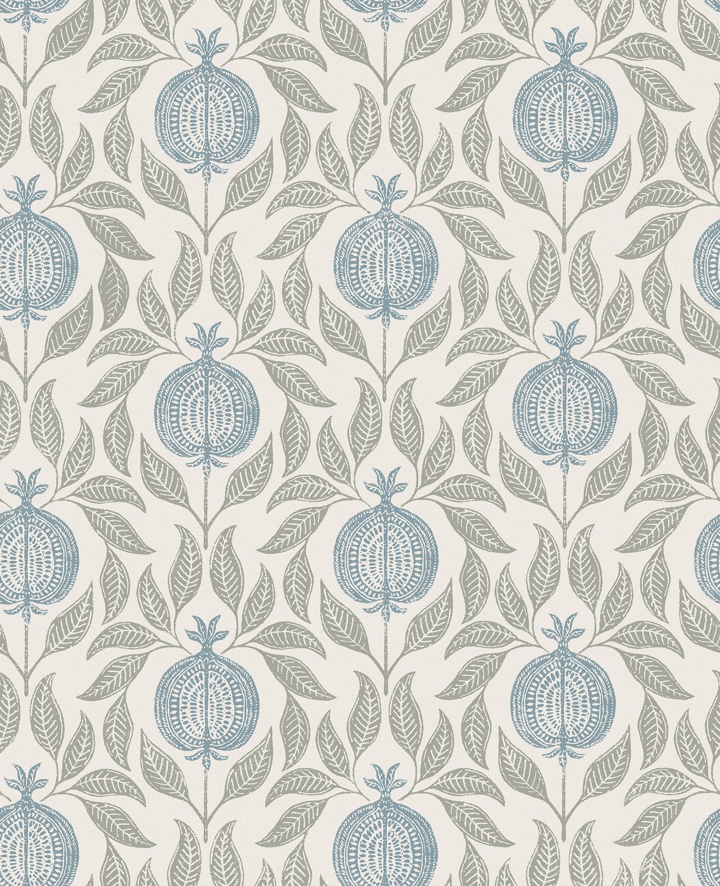 Apple of Grenada Sky Blue & Green Wallpaper