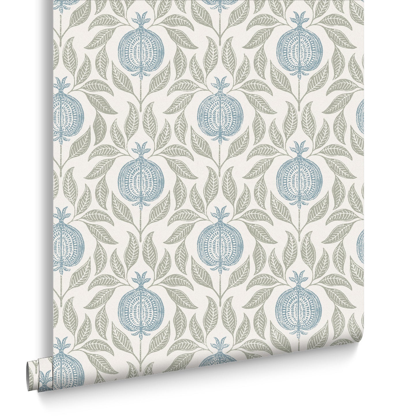 Apple of Grenada Sky Blue & Green Wallpaper