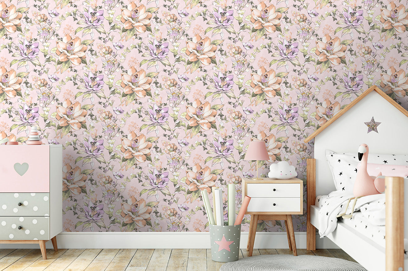 Floral Fairies Kids Wallpaper Wallpaper Inn