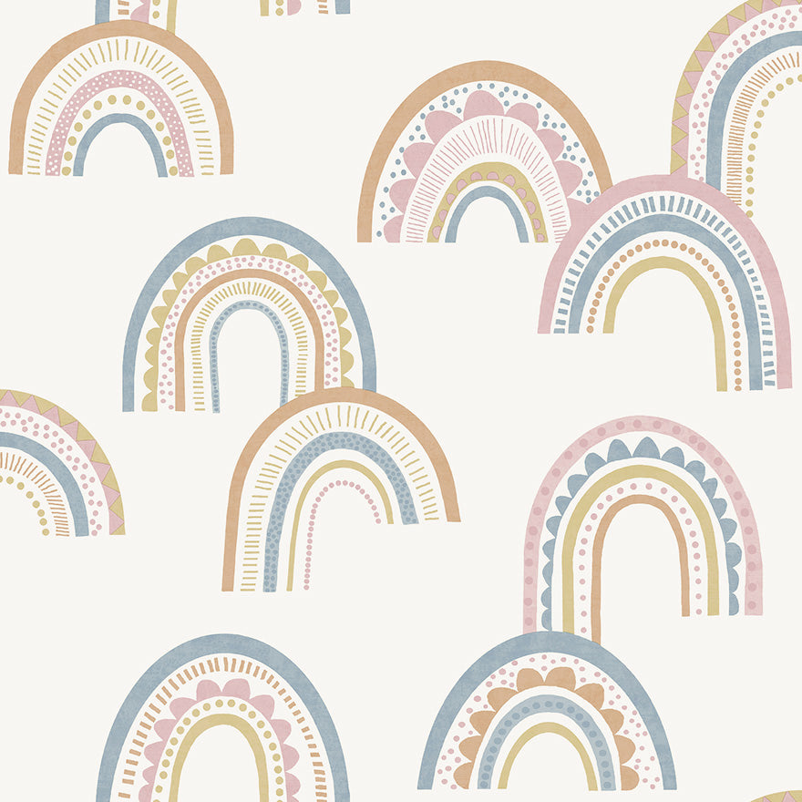 Boho Rainbow Kids Wallpaper Wallpaper Inn