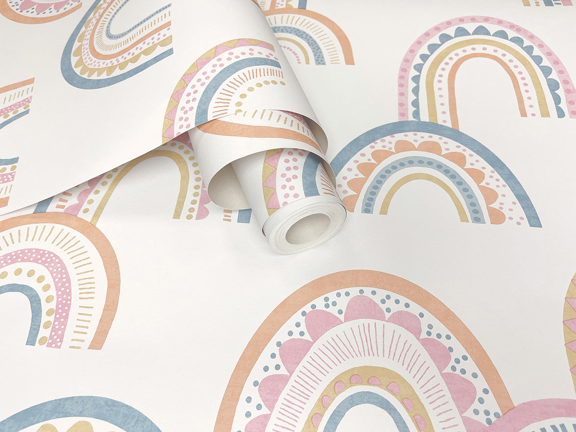 Boho Rainbow Kids Wallpaper Wallpaper Inn