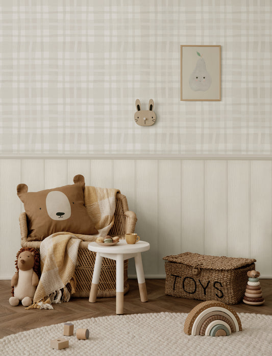 Ivy Plaid Warm Grey
