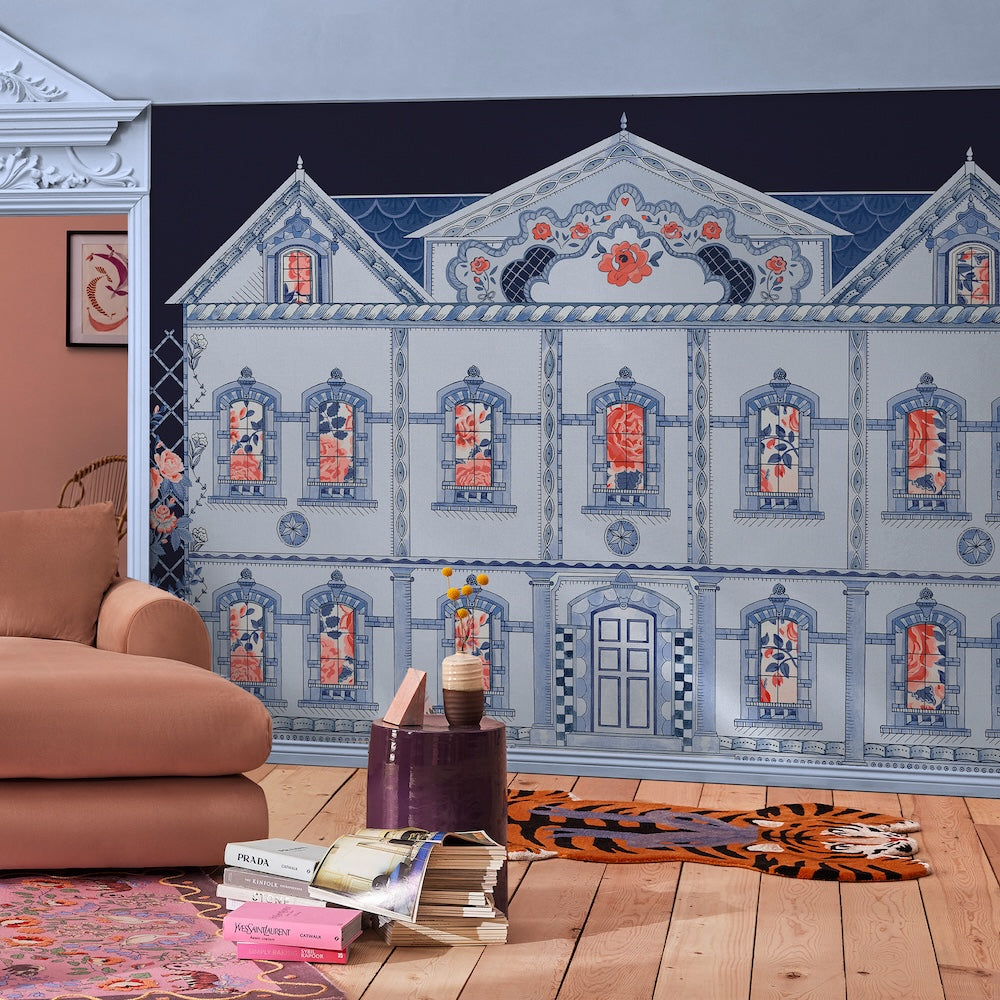 Doll House Navy Mural