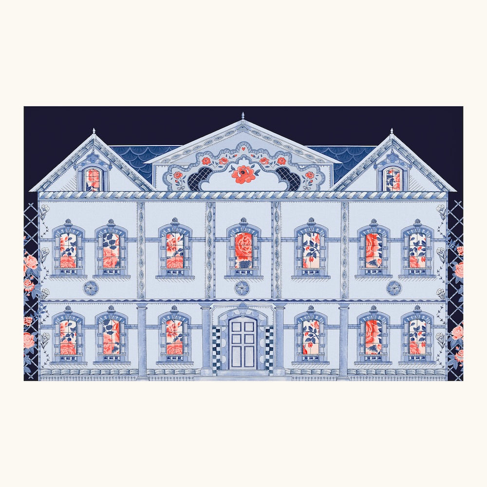 Doll House Navy Mural