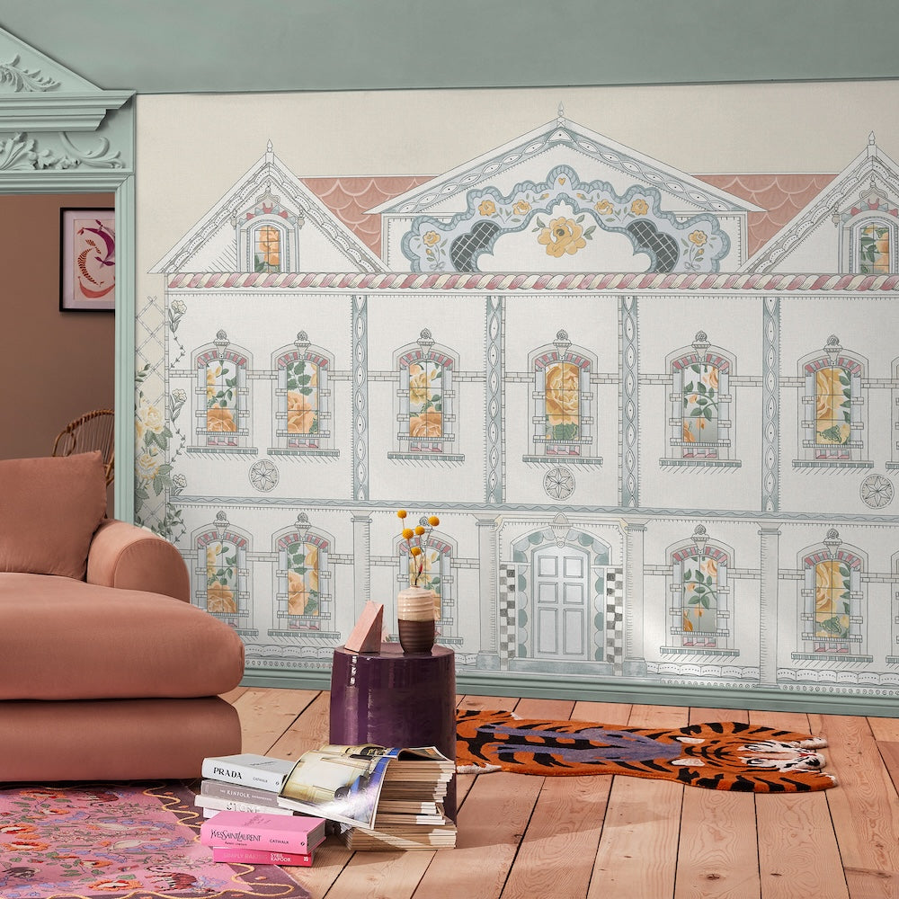 Doll House Pastel Mural