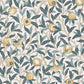 Bird & Pomegranate Cloudy Blues Wallpaper