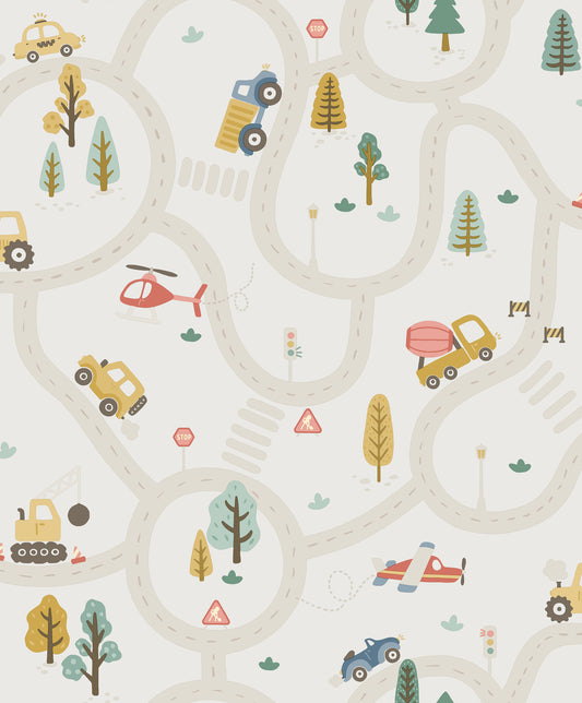Roundabout Road Cream / Multi
