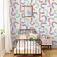 Curly Confetti Aqua / Lilac / Pink