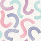 Curly Confetti Aqua / Lilac / Pink