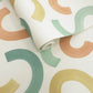 Curly Confetti Teal / Ochre / Orange