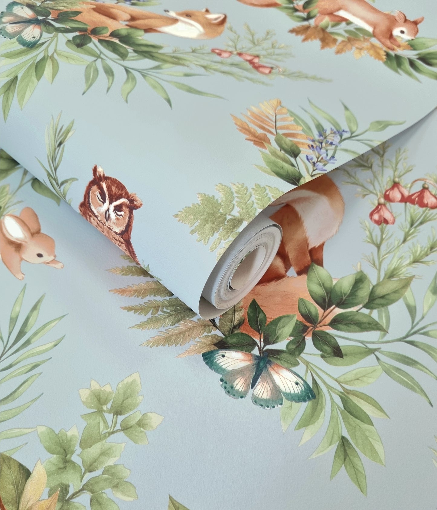 Forest Friends Duck Egg Blue