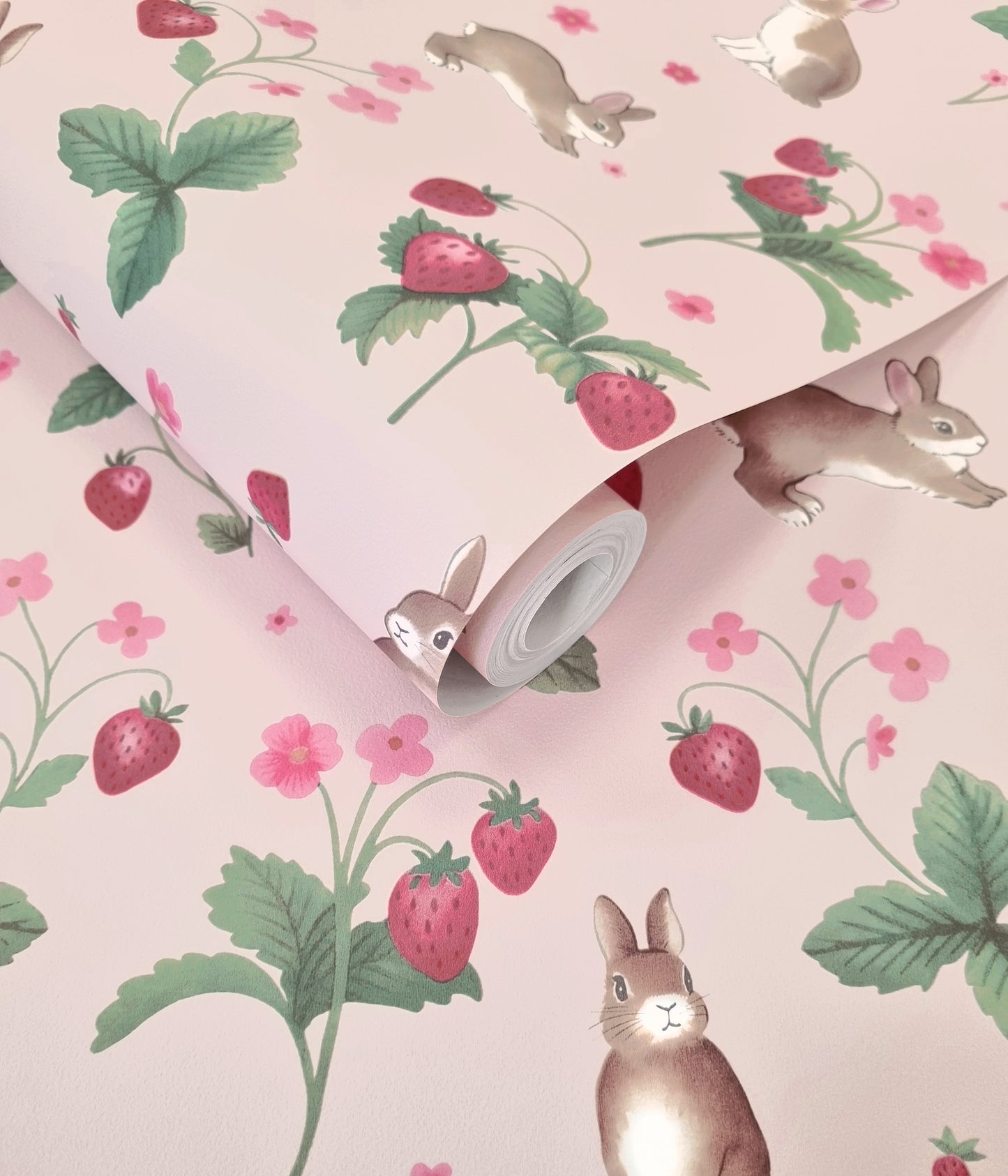 Bunnies & Berries Pink