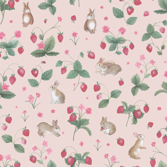 Bunnies & Berries Pink